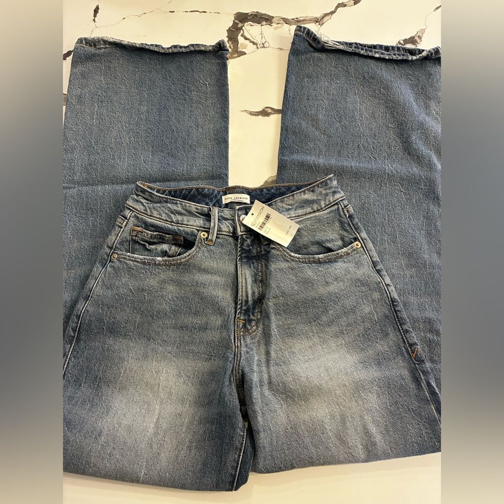Good American Blue Flare Jeans